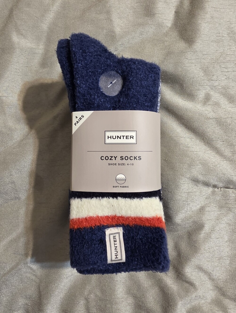 NWT Hunter Navy Cozy Socks with 4 Pair, In Multiple Colors